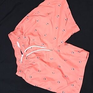 Surf Style Peach-Colored swim trunks With 5 Pockets, boys S